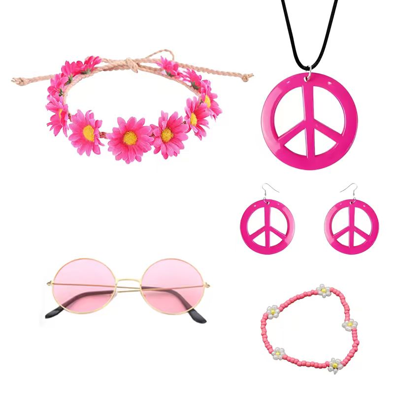 Women'S Accessories In The 70S - مجموعة إكسسوارات زي الهيبيز من PESENAR،