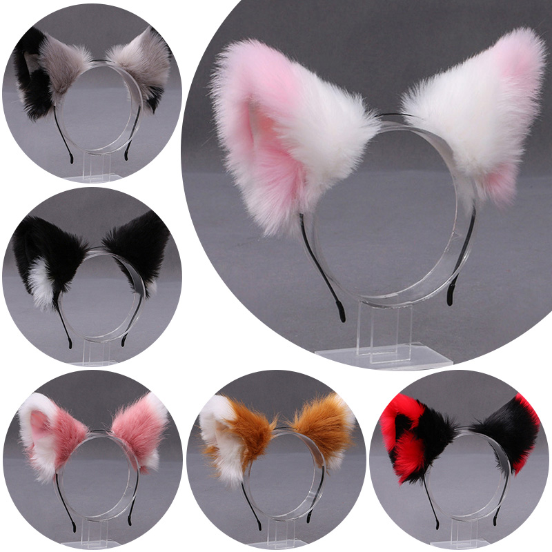 Women Knight Accessories - عصابة رأس ناعمة على شكل أذن