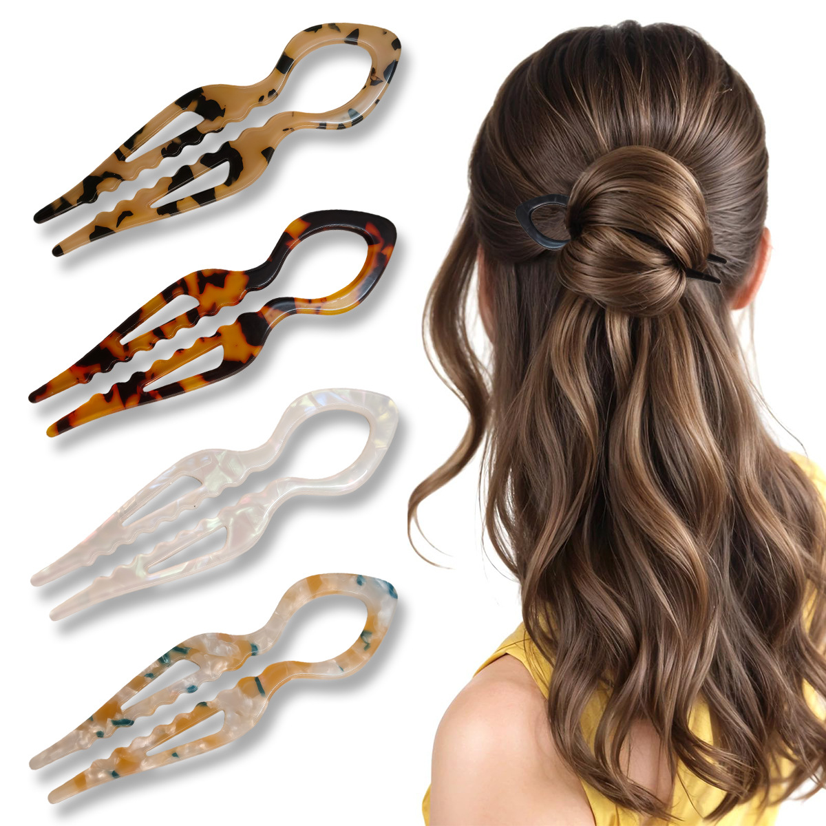 U-شكل الشعر العصي السلحفاة الا - مراجعة Women Knight Accessories وسعره