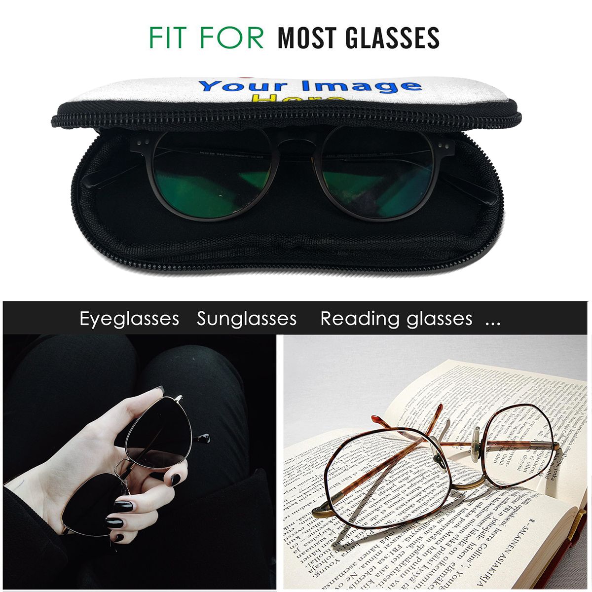 3D مخصص صورتك النساء النظارات  - مراجعة Women Accessories Images وسعره