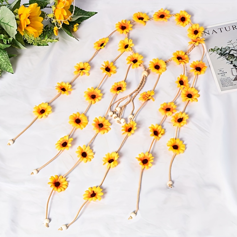 عصابة رأس على شكل زهرة هيبي، ت - مراجعة Women'S Accessories In The 70S وسعره